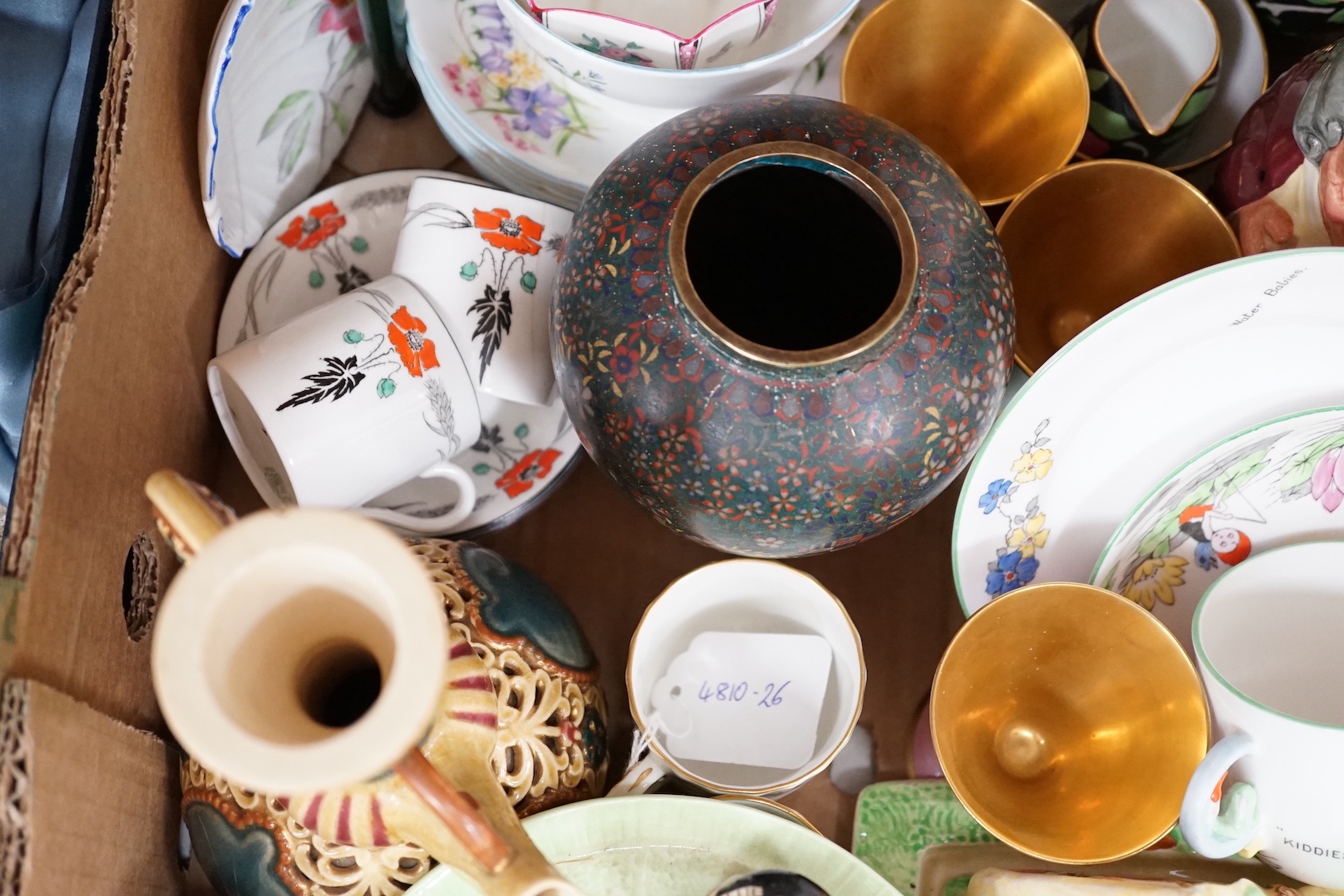A quantity of mixed ceramics to include Shelley, Doulton, Aynsley etc.